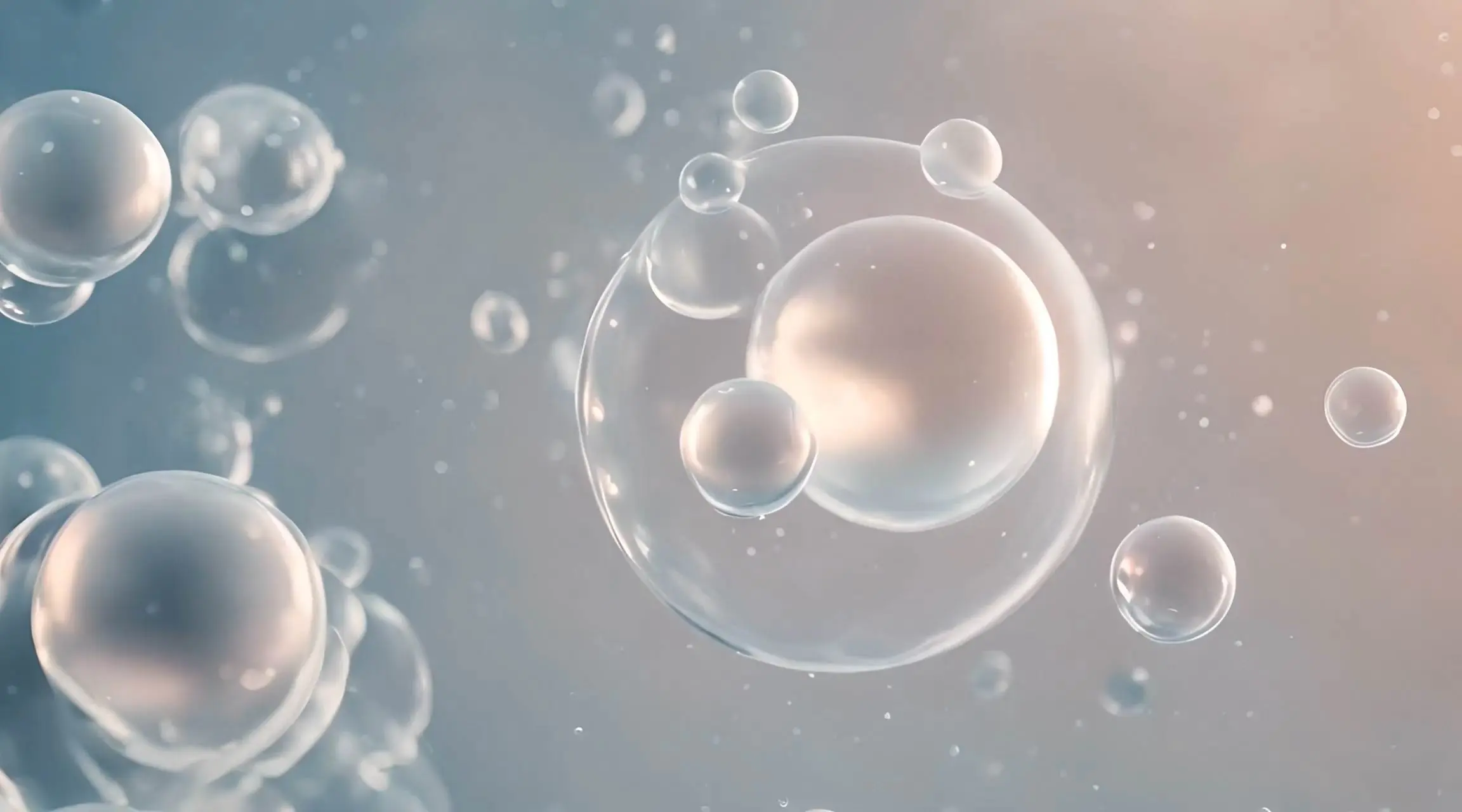 Transparent Underwater Bubbles Animation